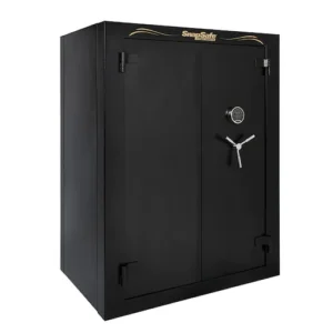 SnapSafe Super Titan XXL Double Door Fire-Resistant 56-Gun Modular Safe with Electronic Lock Black