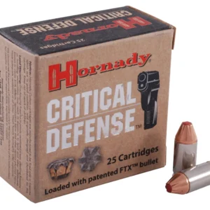 Hornady Critical Defense Ammunition 380 ACP 90 Grain FTX Box of 25