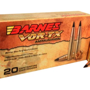 Barnes VOR-TX Ammunition 300 AAC Blackout 120 Grain TAC-TX Polymer Tipped Spitzer Boat Tail Lead-Free Box of 20