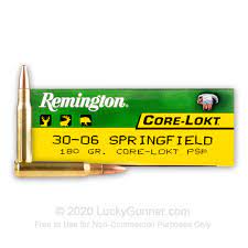 Remington Core-Lokt 30-06 Springfield 180 Gr. Core-Lokt SP (20 round)
