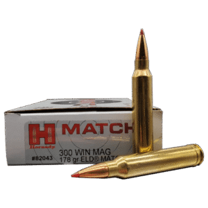 Hornady 300 Winchester Magnum Ammo 178 Grain ELD Match, 200rds [82043]