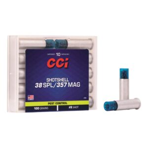 CCI #9 Pistol Shot Shells, .38 Special/.357 Mag., 100 Grain, 500 Rounds