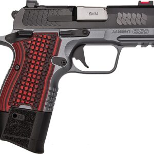 Kimber CDS9 9mm Luger Pistol 3.18" Barrel 15+1 Round Black Slide Orange/Black Grip Gray Frame