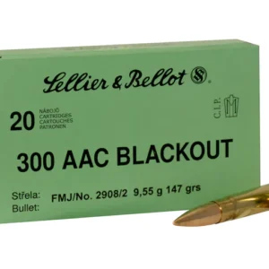 Sellier & Bellot Ammunition 300 AAC Blackout 147 Grain Full Metal Jacket