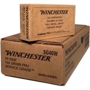 Winchester 40 S&W 165 Grain FMJ Case