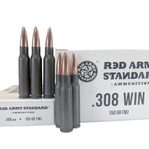 Red Army Standard 308 Win 150 GR FMJ Steel Case