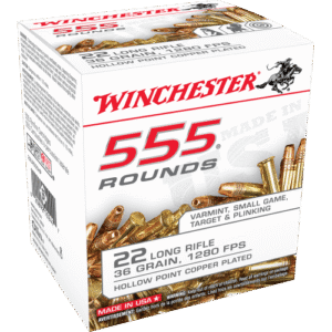 Winchester Target & Small Game 22LR 36gr Ammunition - 555Rounds