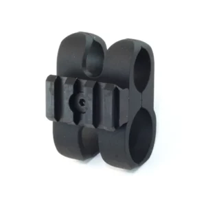 Nordic Components Shotgun Magazine Extension Tube Barrel Clamp with Picatinny Tac Rail 12 Gauge Aluminum Matte