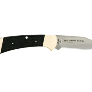 Buck Knives Limited Edition 112 Vintage Ranger Folding Knife 3" Clip Point 440HC Satin Blade Micarta Handle Black- Blemished