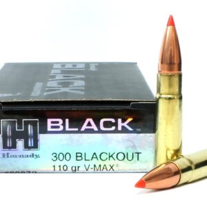 Hornady Black 300 AAC Blackout Ammo 110 grain V-Max, 200rds [80873]