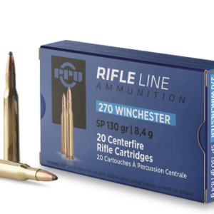 PPU, .270 Winchester, SP, 130 Grain, 20 rounds