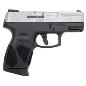 Taurus PT111 G2C 9mm Luger Semi Auto Pistol 3.2" Barrel 10 Rounds 3 Dot Sights Black Polymer Frame Stainless Finish