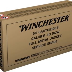 Winchester 40 S&W Ammunitions Brass 165 Grains Service Grade SG40W 500 rounds