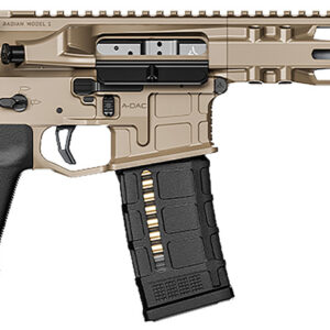 Radian Weapons R0514 Model 1 Pistol 223 Wylde 30+1 10.50″, FDE Billet Rec/M-Lok Handguard, Smooth Buffer Tube (No Brace), Magpul Grip, Ambi Controls, Dead Air QD Flash Hider, Adj. Trigger