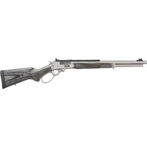 Marlin 1895 Big Loop Lever Action Rifle 70478, 45-70 Govt, 19 in, Black/Gray Laminate Stock, Stainless Finish, 6 Rds