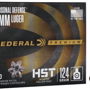 Federal Premium 9MM 124GR Tactical HST JHP P9HST1 200 Rounds