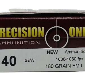 Precision One 40 S&W Ammunition Brass 500 Rounds
