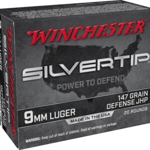Winchester Silvertip Defense 9mm Luger Ammo 147 Grain Winchester Silvertip Jacketed Hollow Point
