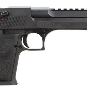 Magnum Research DE44 Desert Eagle Mark XIX 44 Rem Mag Caliber with 6″ Picatinny Rail Barrel, 8+1 Capacity, Overall Black Finish Carbon Steel, Beavertail Frame, Serrated Slide & Rubber Grip